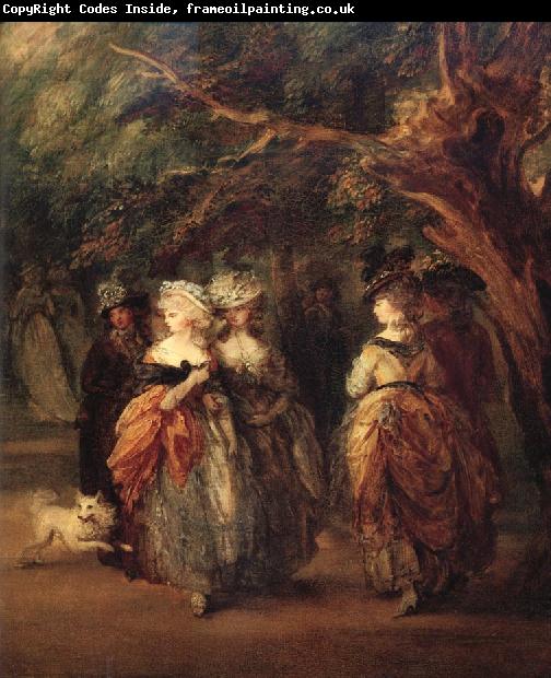 Thomas Gainsborough Details of The mall in St.James's Park